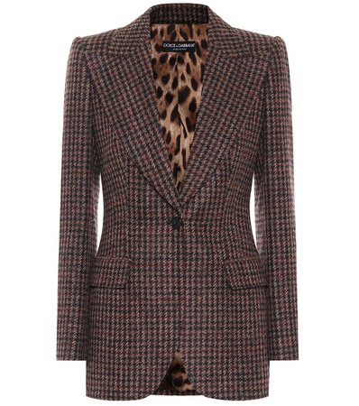 Dolce & Gabbana - Tweed wool and alpaca-blend blazer | Mytheresa