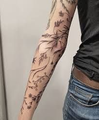 flower arm tattoo - Google Search