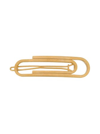 Shop gold Off-White paperclip hair clip with Express Delivery - Farfetch