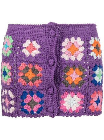 crochet knitted mini skirt | Matimì | Eraldo.com