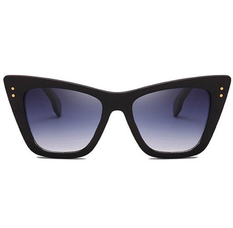 sequin sand black oversized cat eye sunglasses