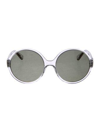 ysl clear round sunglasses