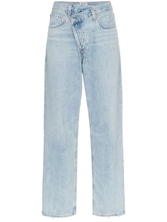 Agolde cross-over straight-leg jeans