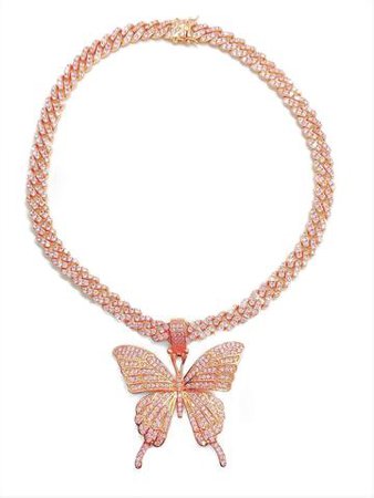 Rose Gold Butterfly Dreams Cuban Link – Zera Jewels