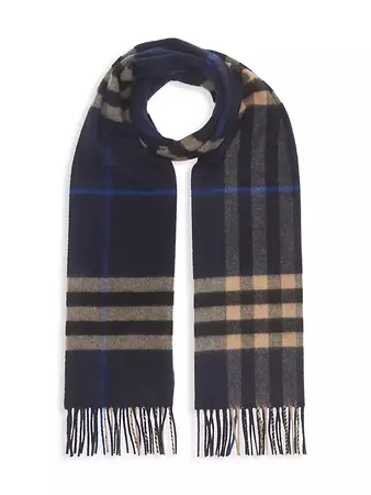 Shop Burberry The Classic Check Cashmere Scarf | Saks Fifth Avenue