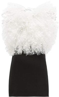 Givenchy Polka Dot Tulle And Velvet Mini Dress