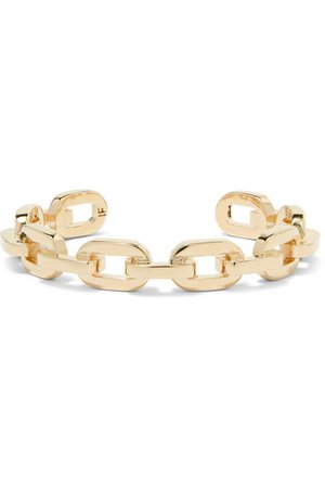 Jennifer Fisher | Chain Link gold-plated cuff | NET-A-PORTER.COM