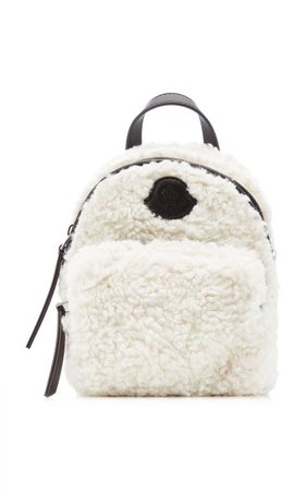 Kilia Small Faux Shearling Backpack By Moncler | Moda Operandi