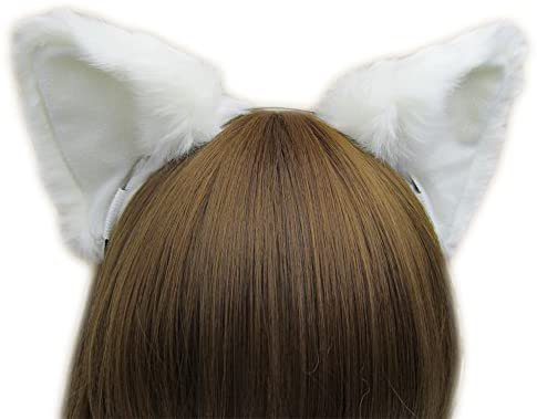 Amazon.com: Women Cat Ear Headband Halloween Cute Party Anime Cosplay Costume Kitty Cat Ears White Hairband: Beauty