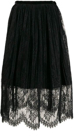 layered lace skirt