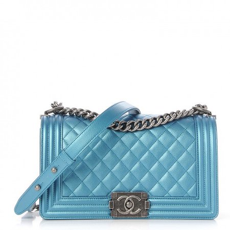 Blue Chanel bag