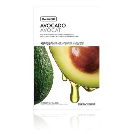 REAL NATURE Face Mask Avocado - THE FACE SHOP | Nature Collection