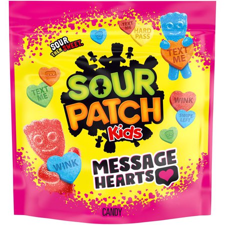 SOUR PATCH KIDS Message Hearts Valentine Candy Hearts, 13.01 oz - Walmart.com