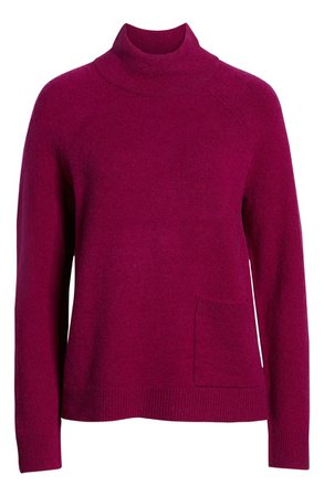 Halogen® Mock Neck Pocket Sweater | Nordstrom