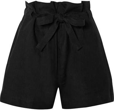 Mora Linen Shorts - Black