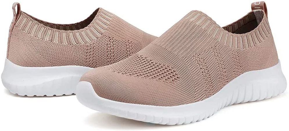 Amazon.com | LANCROP Women's Sock Walking Shoes - Comfortable Mesh Slip on Easy Sneakers 9 US, Label 40 Black | Shoes
