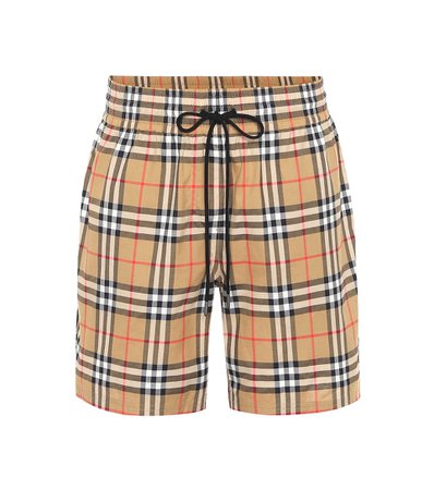 Vintage Check Cotton Shorts - Burberry | mytheresa.com