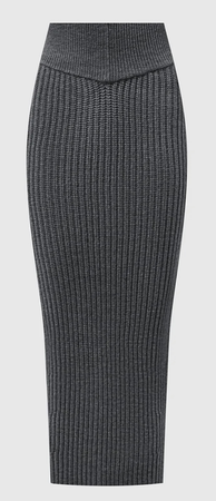 Maniere de voir grey knit skirt