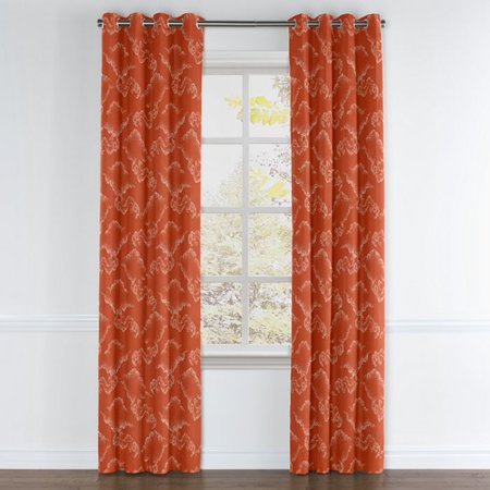 Burnt Orange Cloud Grommet Curtains | Loom Decor