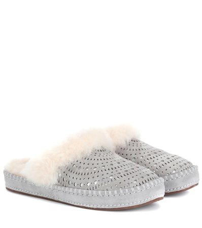 Aira Sunshine suede slippers