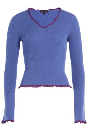 Wool Top with Ruffled Trim Gr. IT 44