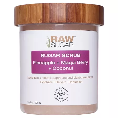 Raw Sugar Pineapple + Maqui Berry + Coconut Sugar Scrub - 20 fl oz : Target
