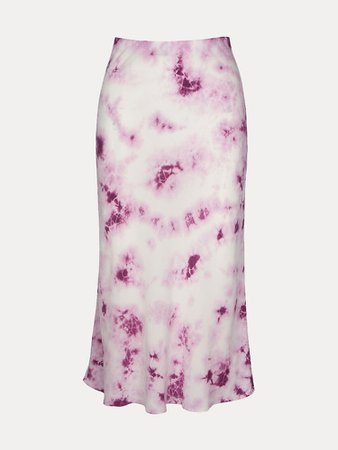 The Naomi Karma | Purple Tie Dye Slip Skirt | Réalisation Par