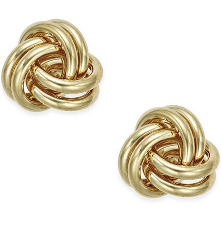knot stud earrings