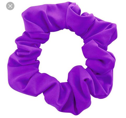 purple scrunchie