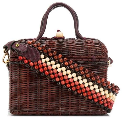 structured woven tote