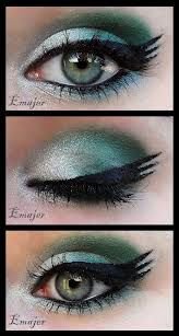 slytherin inspired eye makeup