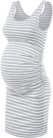 KIM S Women's Maternity Casual Dresses Sleeveless Bodycon Dress at Amazon Women’s Clothing store