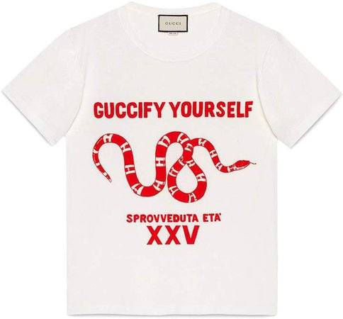 Guccify Yourself print T-shirt