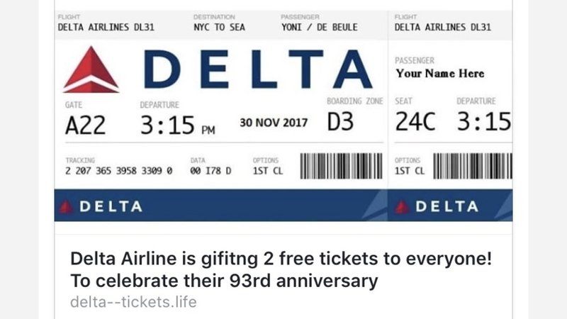 Delta airline tickets