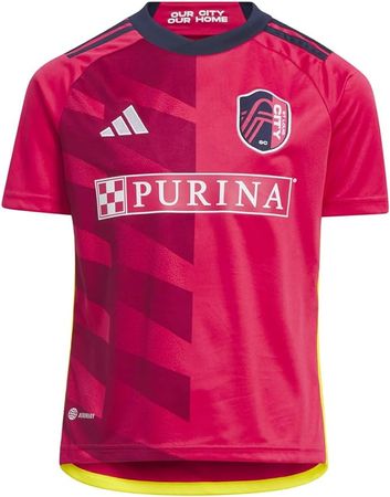 Amazon.com: adidas Youth Soccer St. Louis City FC 23/24 Youth Home Jersey - Eye-Catching Halved Design, Moisture-Absorbing AEROREADY (as1, Alpha, l, Regular) Pink : Clothing, Shoes & Jewelry