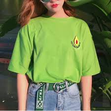 green shirt aesthetic avocado - Google Search