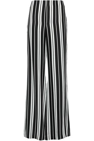 Black Dylan striped satin wide-leg pants | Sale up to 70% off | THE OUTNET | ALICE + OLIVIA | THE OUTNET