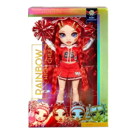 Rainbow HighCheer Ruby Anderson - RedFashion Dollwith Cheerleader Outfit AndDoll Accessories : Target