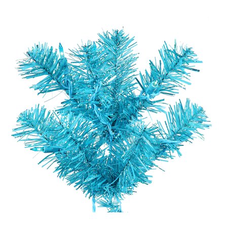 Vickerman 6' Sky Blue Artificial Christmas Tree, Teal Dura-lit LED Lights