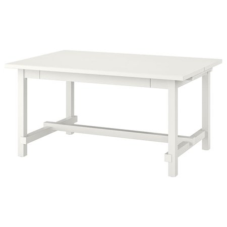 NORDVIKEN Extendable table, white, 59 7/8/87 3/4x37 3/8" - IKEA
