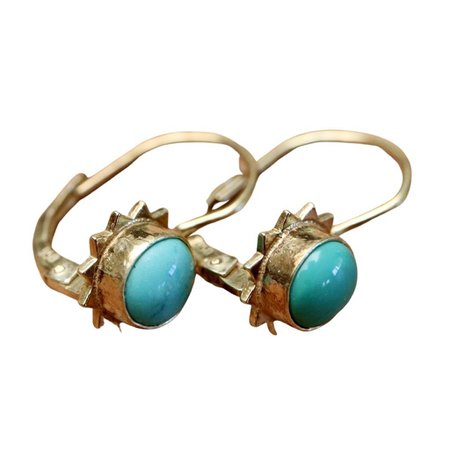 Turquoise Rapture Earrings : Museum of Jewelry