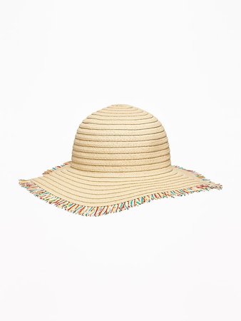 Fringed Straw Sun Hat for Girls | Old Navy