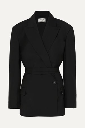 Black Wool and mohair-blend blazer | Acne Studios | NET-A-PORTER