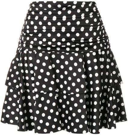 polka dot print skirt