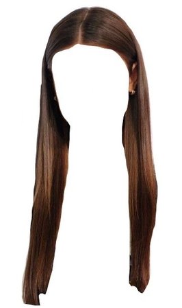 hair brown long straight