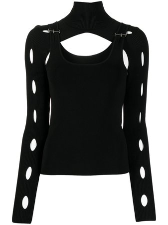 Dion Lee cut-out Layered long-sleeve Top - Farfetch