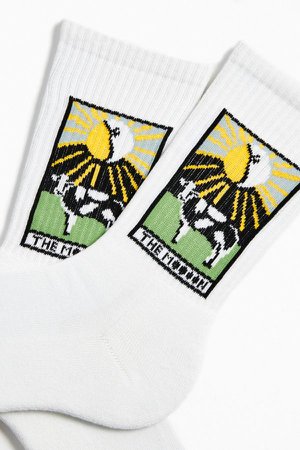 Tarot Card Sport Crew Sock | Urban Outfitters