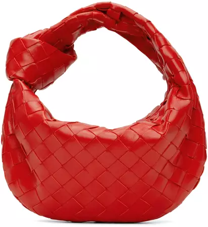 Bottega Veneta: Red Mini Jodie Bag | SSENSE