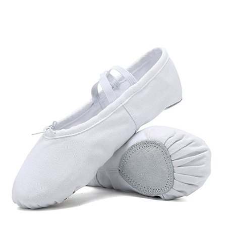 Amazon.com | CIOR Ballet Slippers Canvas Dance Shoes Gymnastics Yoga Flats(Toddler/Little/Big Kid/Women) | Dance