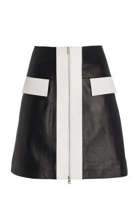 Leather Short Skirt By Elie Saab | Moda Operandi